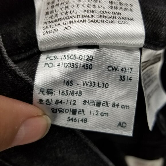 Levis Jeans Womens 33 Black 505 Straight Leg Stretch Denim - Picture 13 of 13